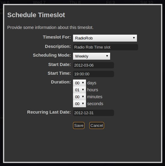 User Time Slots