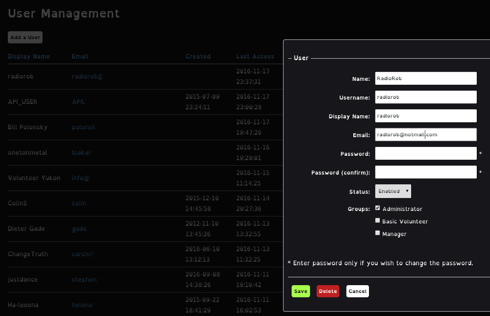 User Management